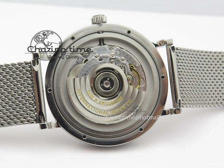 MIROTIME 1218 Portofino SCHAFFHAUSEN SS MKF 1:1 Best Edition Black Dial On Mesh Bracelet A Sporty 7342